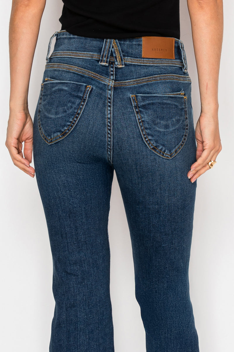 Simone Tummy Control High Rise Bootcut Jeans in 13 (30) view 7 - High-Waisted (bottom)