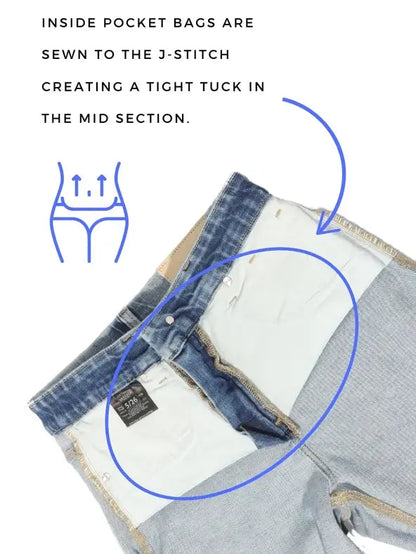 Simone Tummy Control High Rise Bootcut Jeans in 15 (31) view 8 - High-Waisted (bottom)
