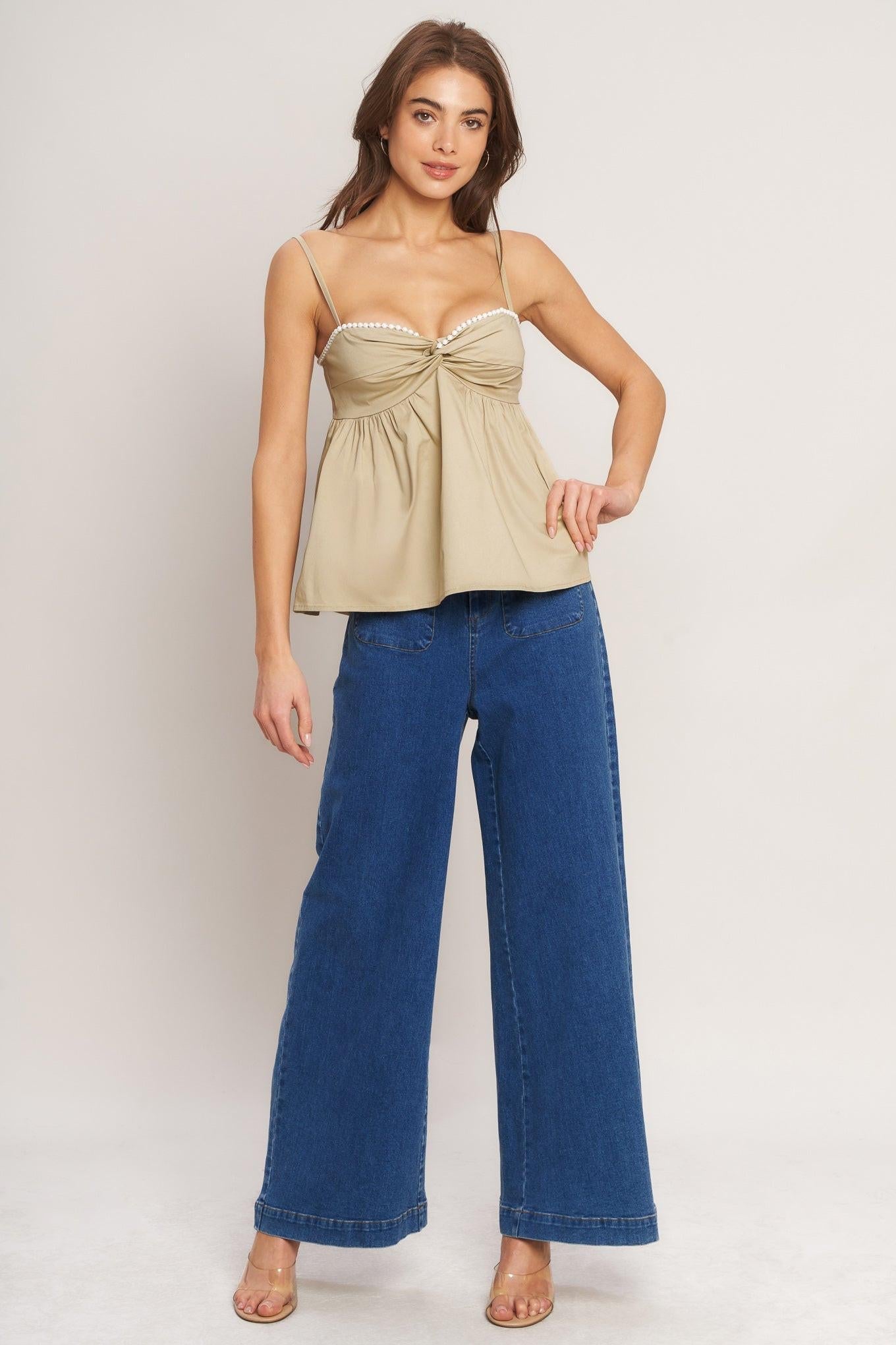 Sleek Temptation Woven Top view 7