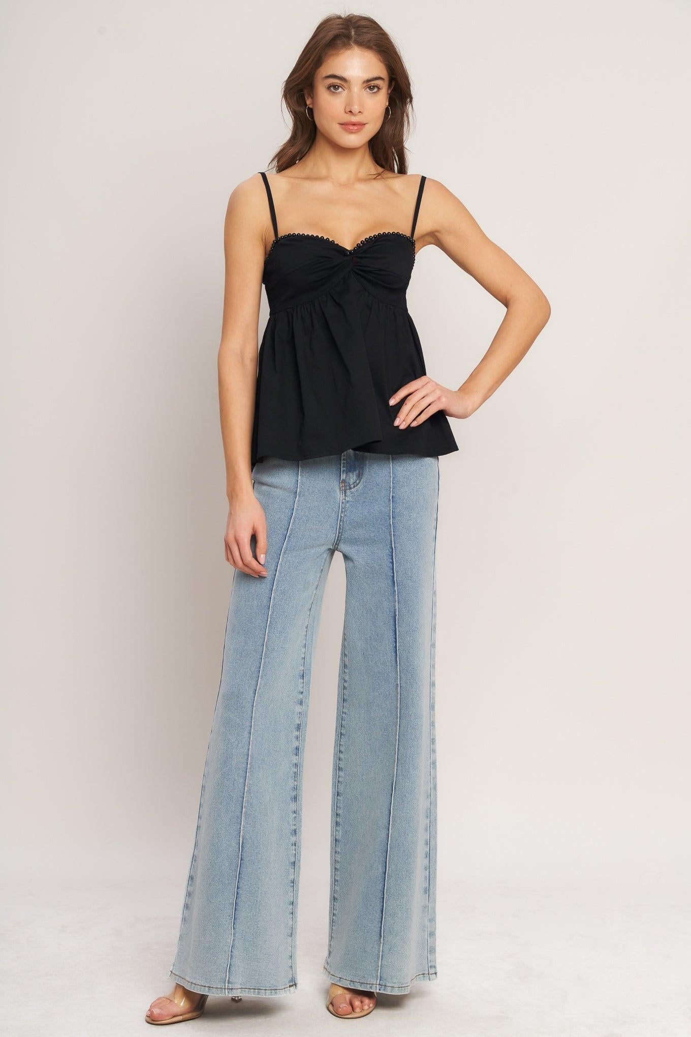 Sleek Temptation Woven Top view 9