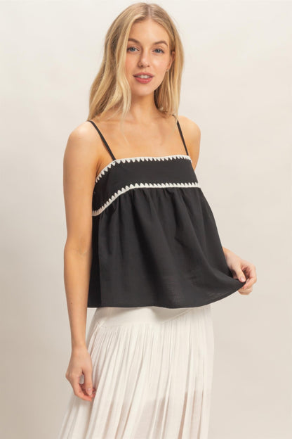 sleeveless babydoll top Sleeveless Babydoll Top view 15 (top) - shop at us.meeeshop