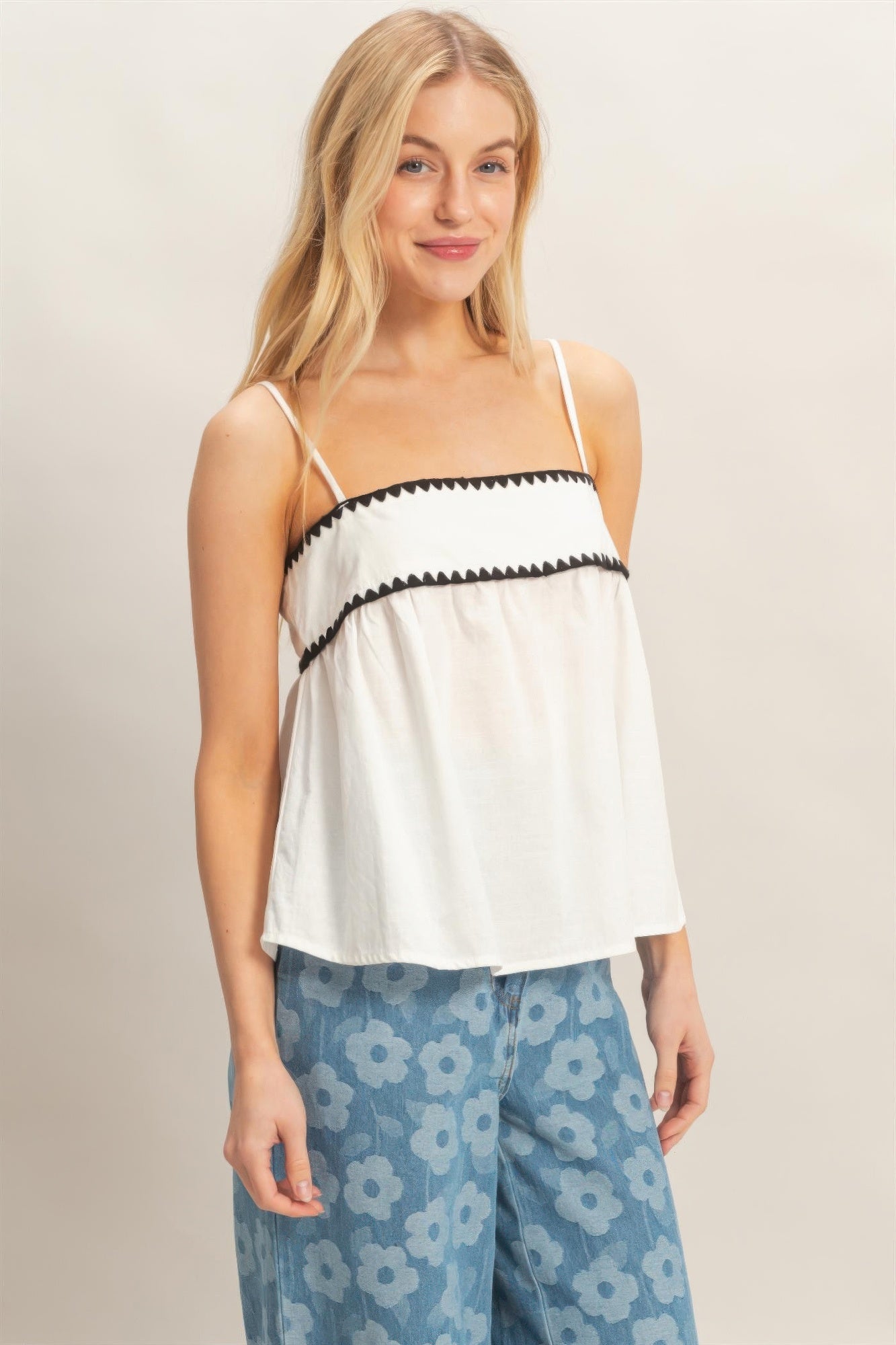 sleeveless babydoll top Sleeveless Babydoll Top view 2 (top) - shop at us.meeeshop