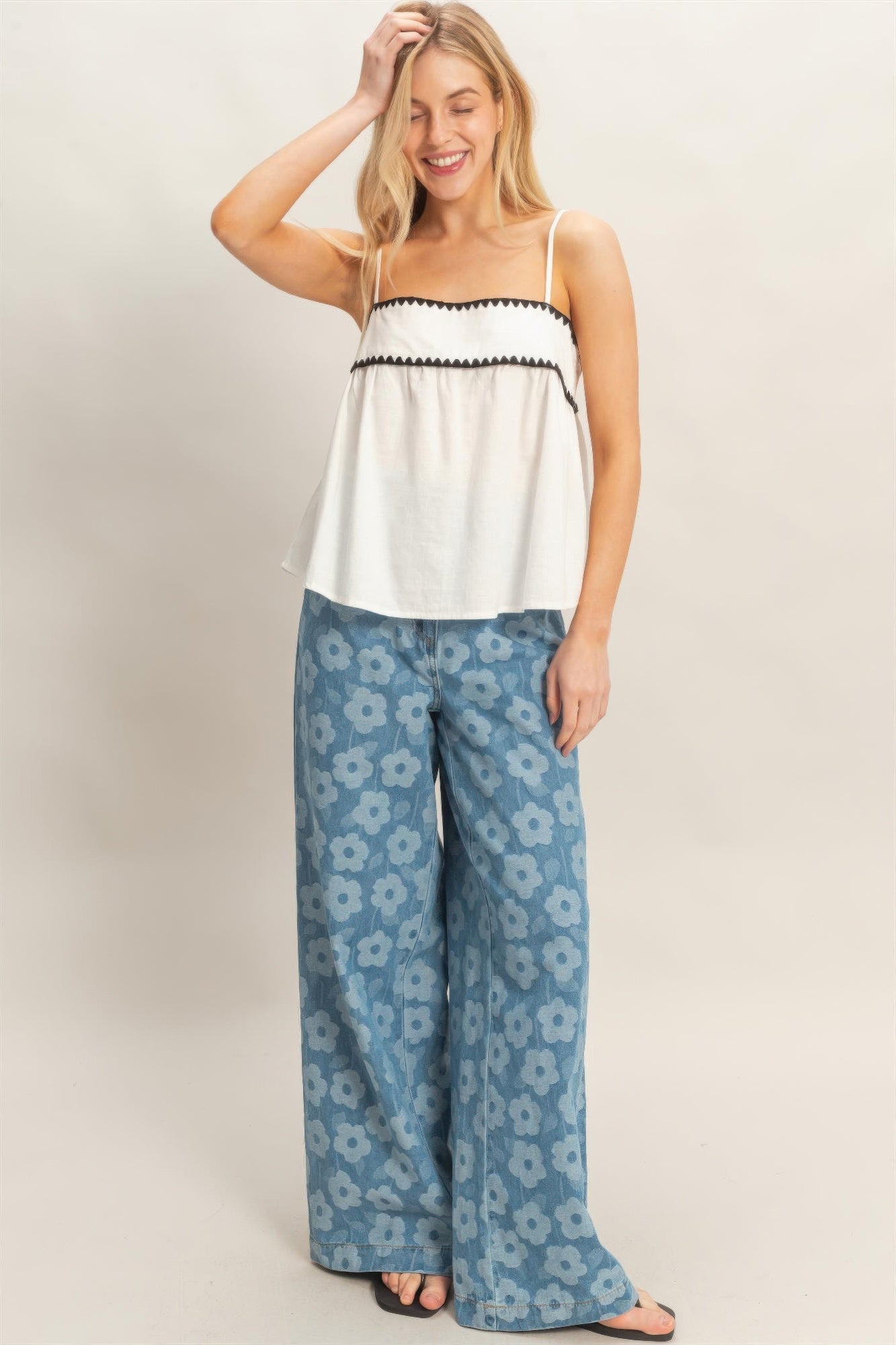 sleeveless babydoll top Sleeveless Babydoll Top view 3 (top) - shop at us.meeeshop