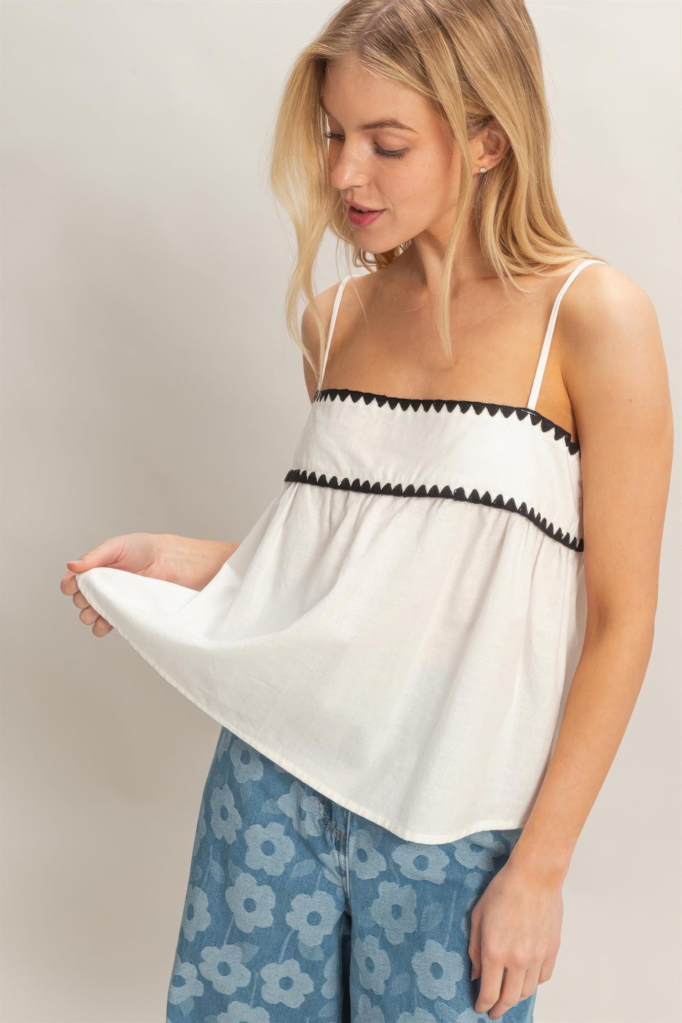 sleeveless babydoll top Sleeveless Babydoll Top view 4 (top) - shop at us.meeeshop