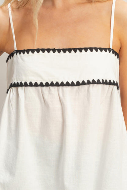 sleeveless babydoll top Sleeveless Babydoll Top view 5 (top) - shop at us.meeeshop