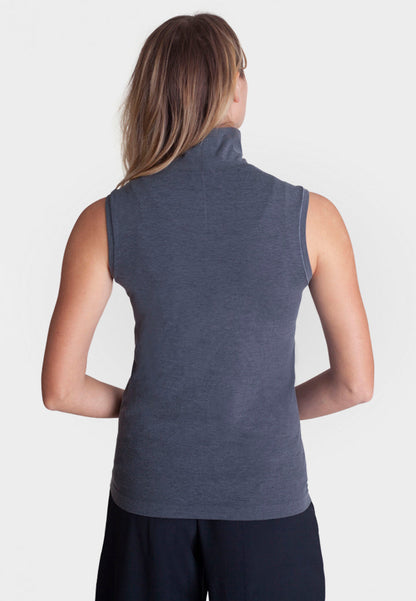 Sleeveless Turtleneck Shirt in L view 9 - Sleeveless Turtleneck Shirt Women'S (top)