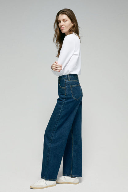 Slope Curve Jeans Hj039 in Blueberry Hill view 4 - Hey Joanie Slope Curve Jeans (bottom)