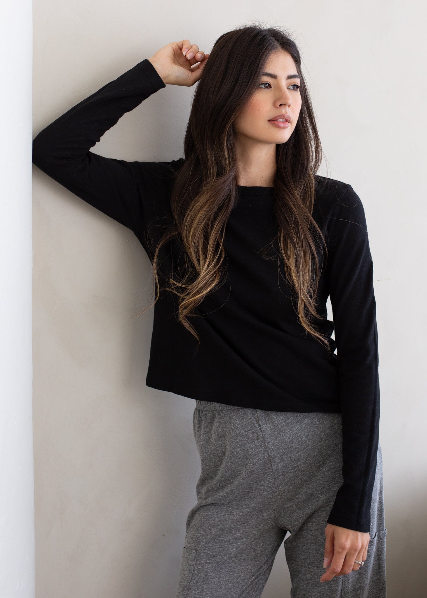 Slub Binding Long Sleeve in XS view 3 (piece)