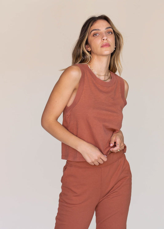 Slub Tank in XS view 2 - Slub Tank Top