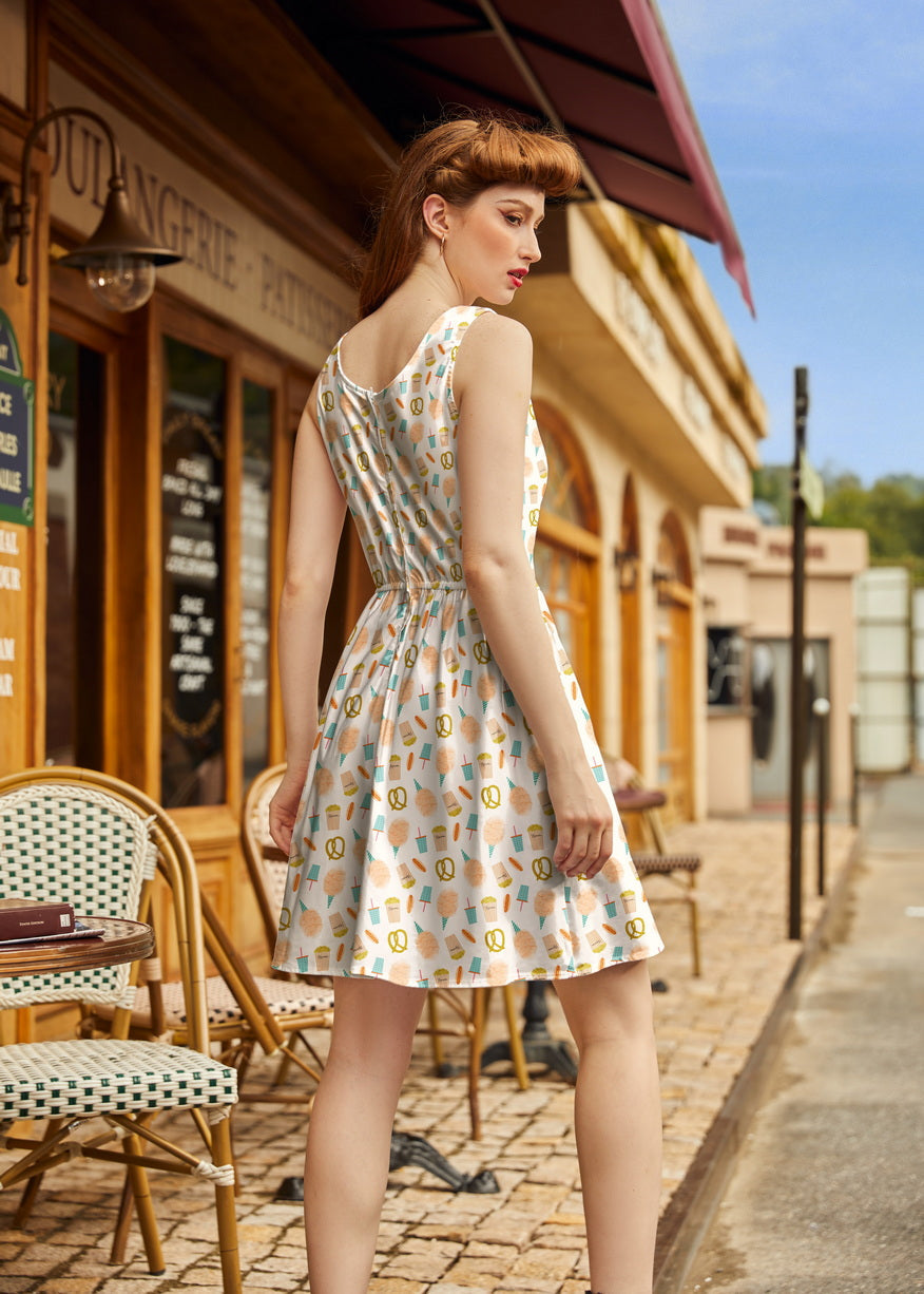 Snacks Shorter Length Fit & Flare Dress in 1X view 6