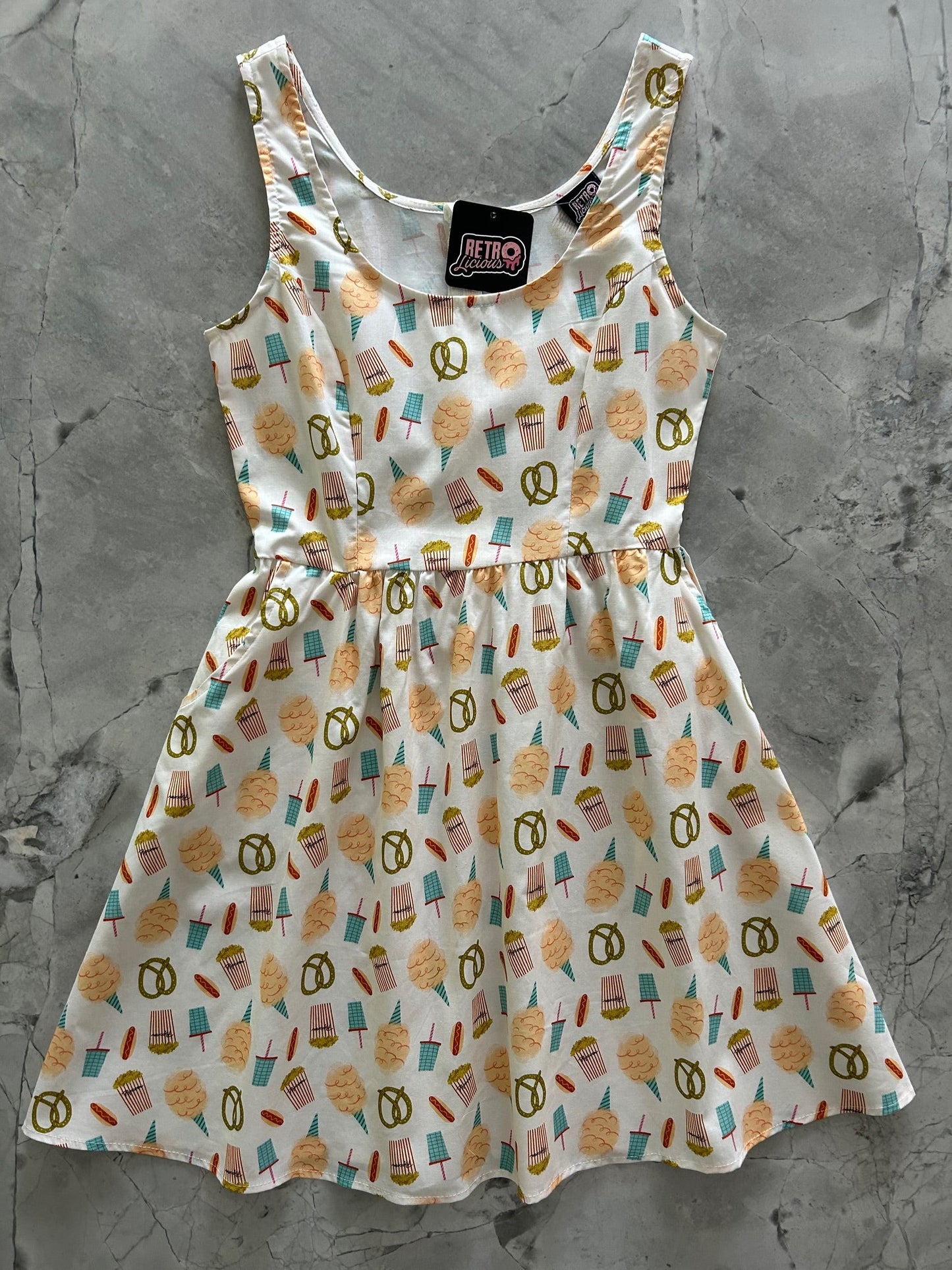 Snacks Shorter Length Fit & Flare Dress in M view 3
