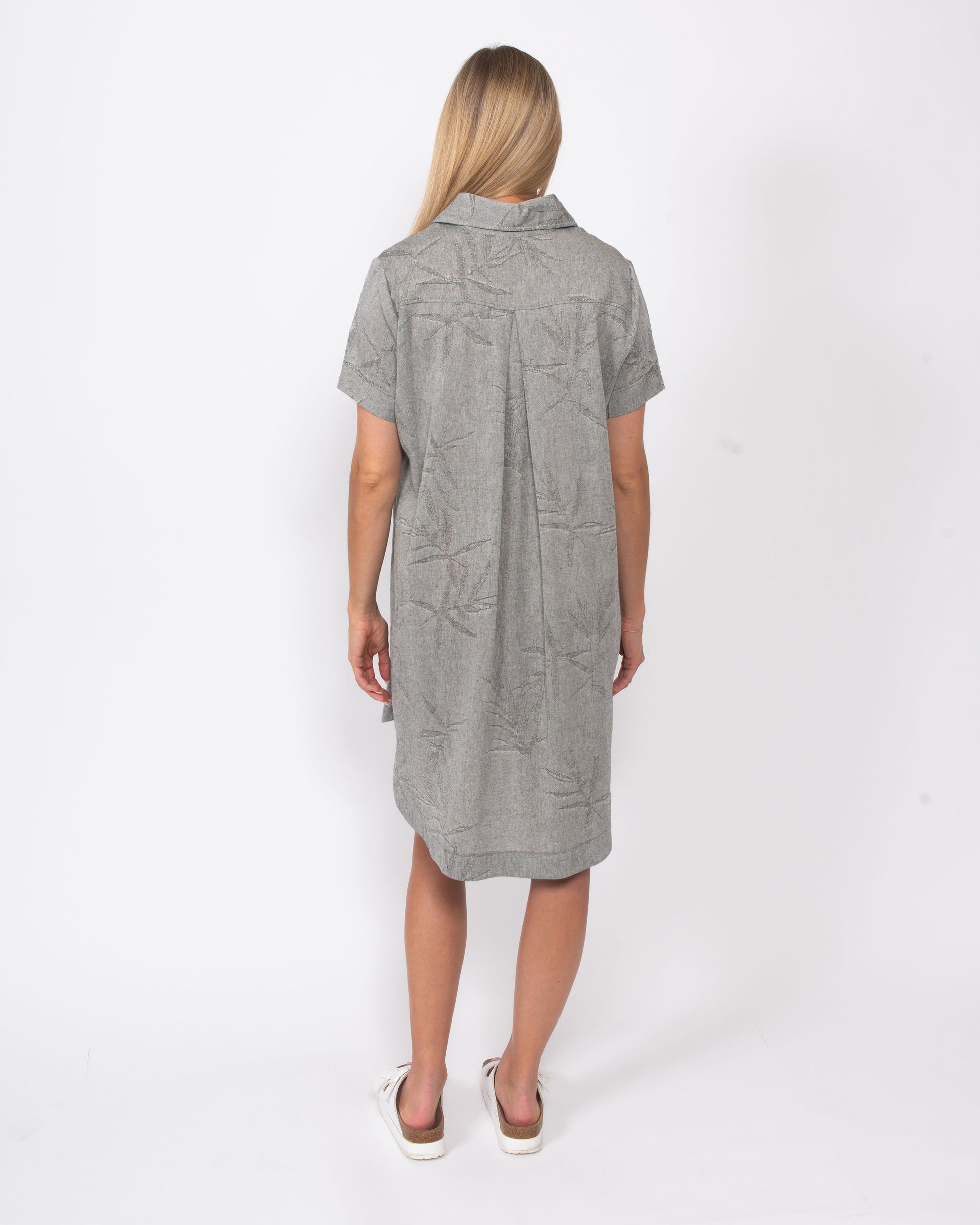 Snoskins Cotton/viscose Popover Dress in Charcoal view 4 - Cotton Popover Dress