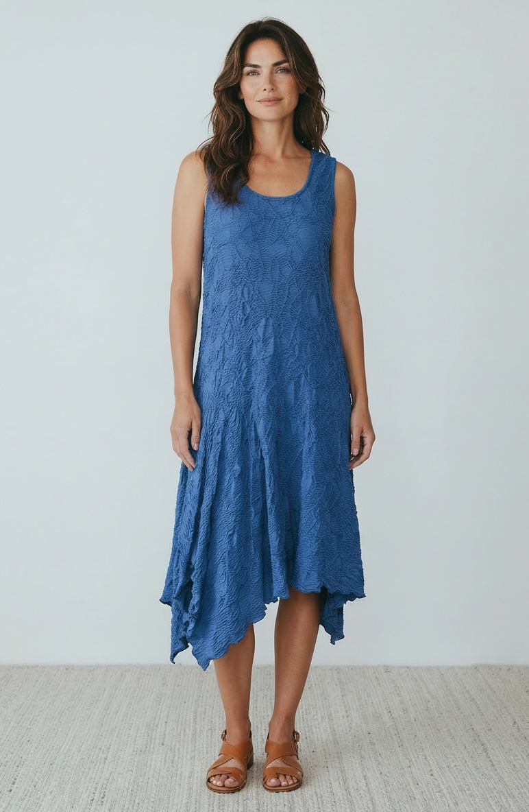 Snoskins Dreamcatcher Sleeveless Dress in Navy
