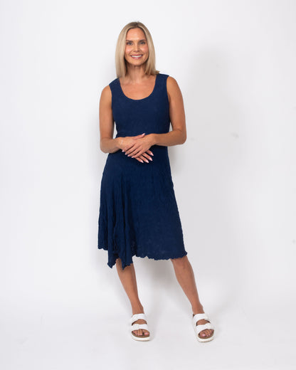 Snoskins Dreamcatcher Sleeveless Dress in Navy view 3