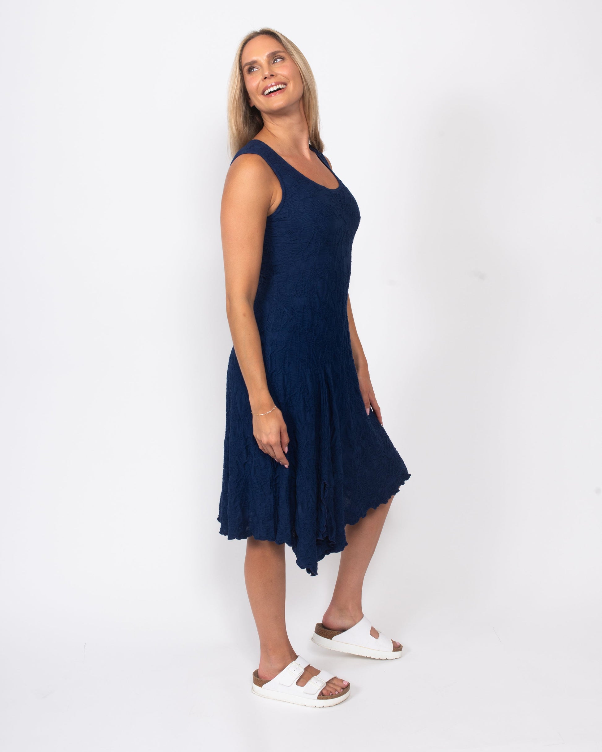 Snoskins Dreamcatcher Sleeveless Dress in Navy view 4