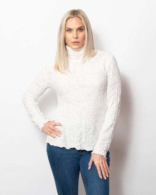 Snoskins Dreamcatcher Turtleneck Top in Admiral view 5