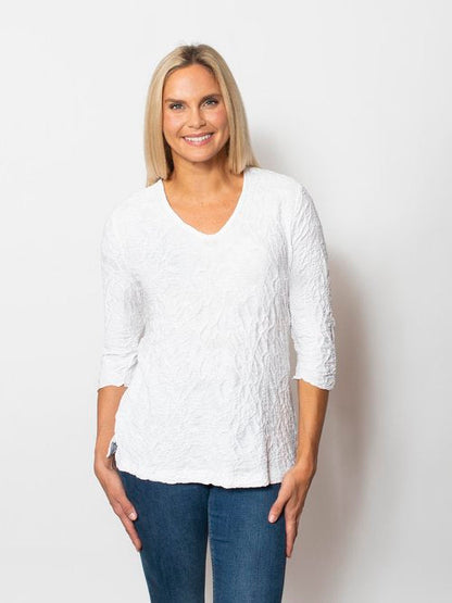 Snoskins Dreamcatcher V-neck Blouse in Caribbean view 7 - What Does A Dreamcatcher Symbolize (top)