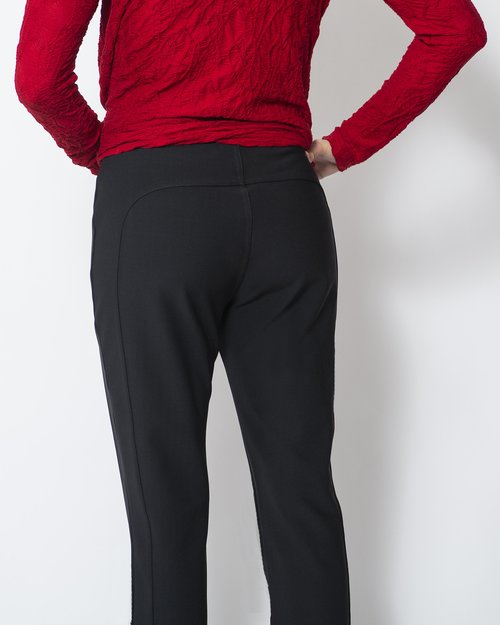 Snoskins Fine Twill Bootcut Legging in Black view 7 (bottom)