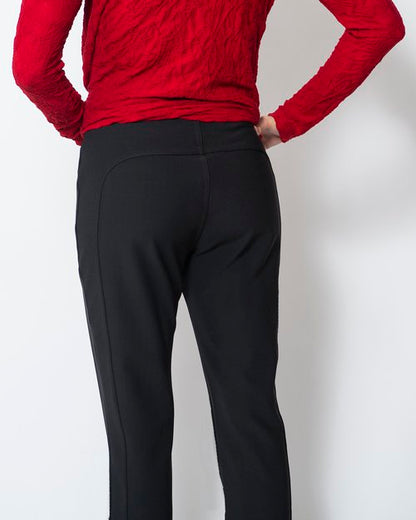 Snoskins Fine Twill Bootcut Legging in Black view 7 (bottom)