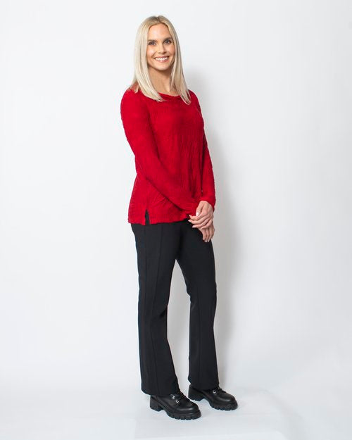Snoskins Fine Twill Bootcut Legging in Dark Roast view 5 (bottom)