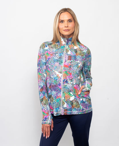 Snoskins Sport Full Zip Jacket in Dashing - Sports Full Jacket (layer)