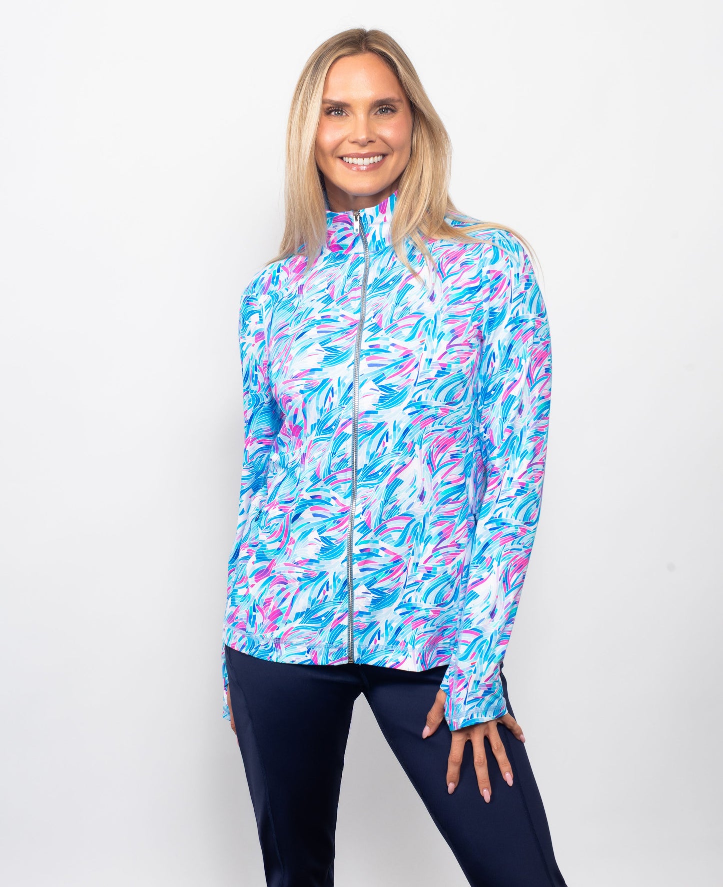Snoskins Sport Full Zip Jacket in Dashing view 3 - Sports Full Jacket (layer)