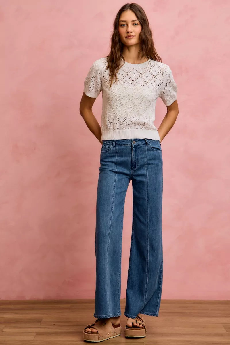 So Me Seam Detail Mid Rise Stretch Denim Jeans view 10 - Comfort Stretch - Seam Detail Jeans H&M (bottom)