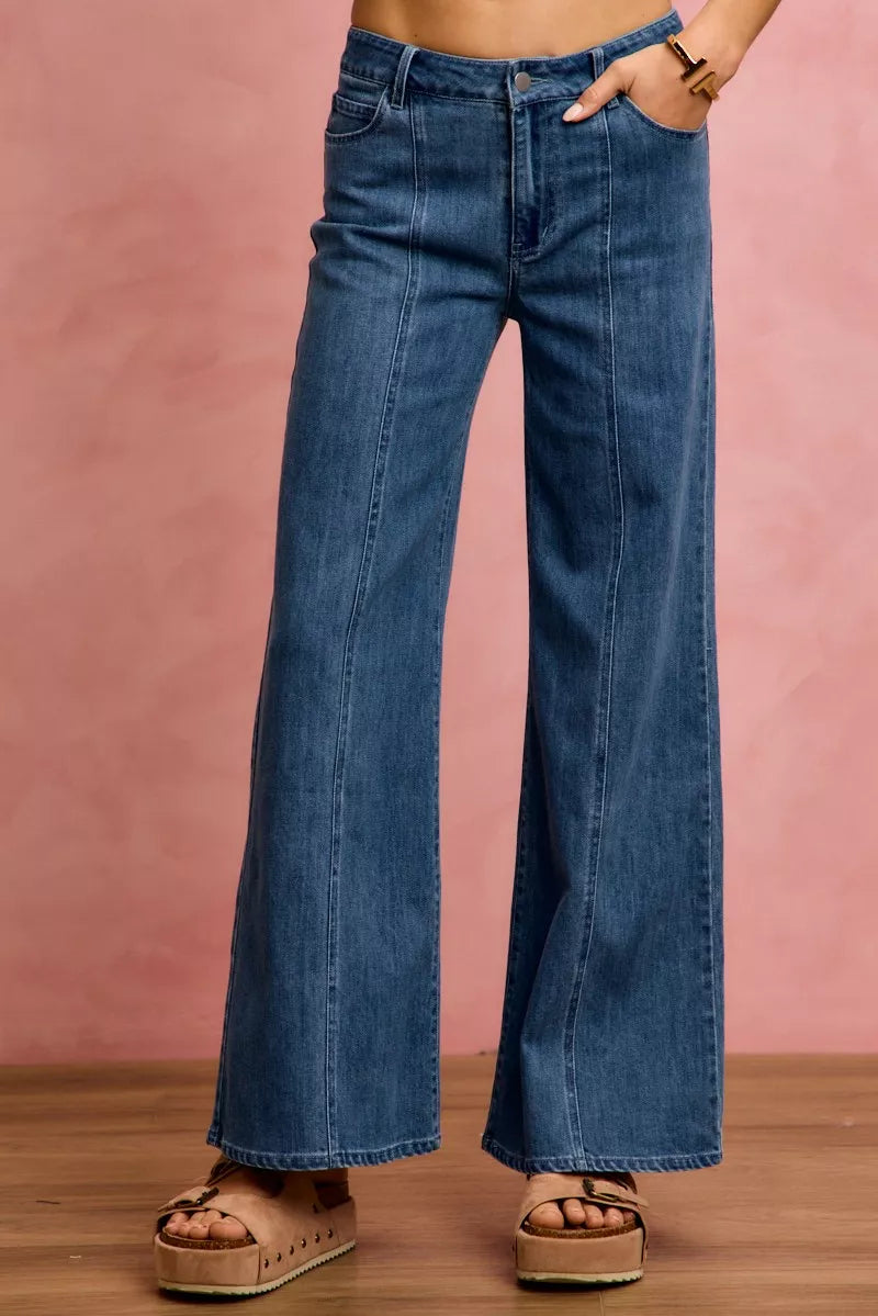 So Me Seam Detail Mid Rise Stretch Denim Jeans view 5 - Comfort Stretch - Seam Detail Jeans H&M (bottom)