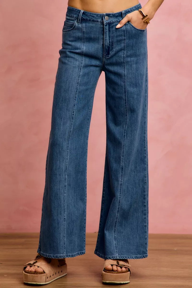 So Me Seam Detail Mid Rise Stretch Denim Jeans view 6 - Comfort Stretch - Seam Detail Jeans H&M (bottom)