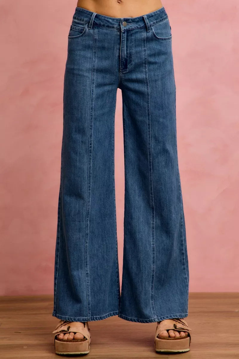So Me Seam Detail Mid Rise Stretch Denim Jeans view 7 - Comfort Stretch - Seam Detail Jeans H&M (bottom)