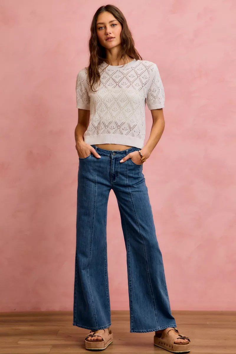 So Me Seam Detail Mid Rise Stretch Denim Jeans view 8 - Comfort Stretch - Seam Detail Jeans H&M (bottom)