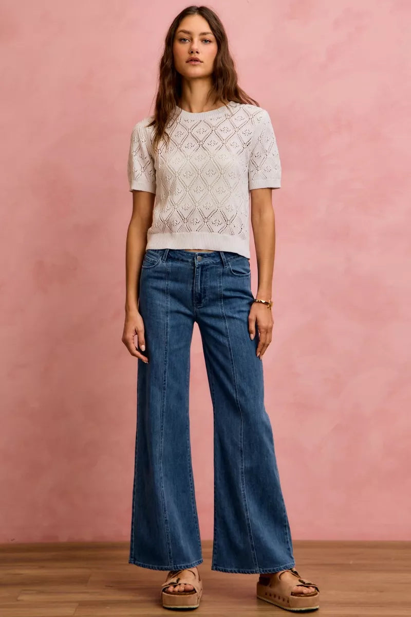 So Me Seam Detail Mid Rise Stretch Denim Jeans view 9 - Comfort Stretch - Seam Detail Jeans H&M (bottom)