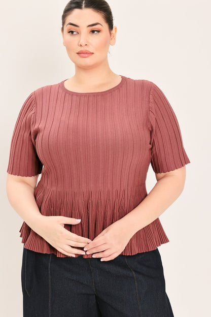 Soft Girl Sweater Knit Top view 11 - Fall Wardrobe Essential - Soft Girl Sweater Short Set