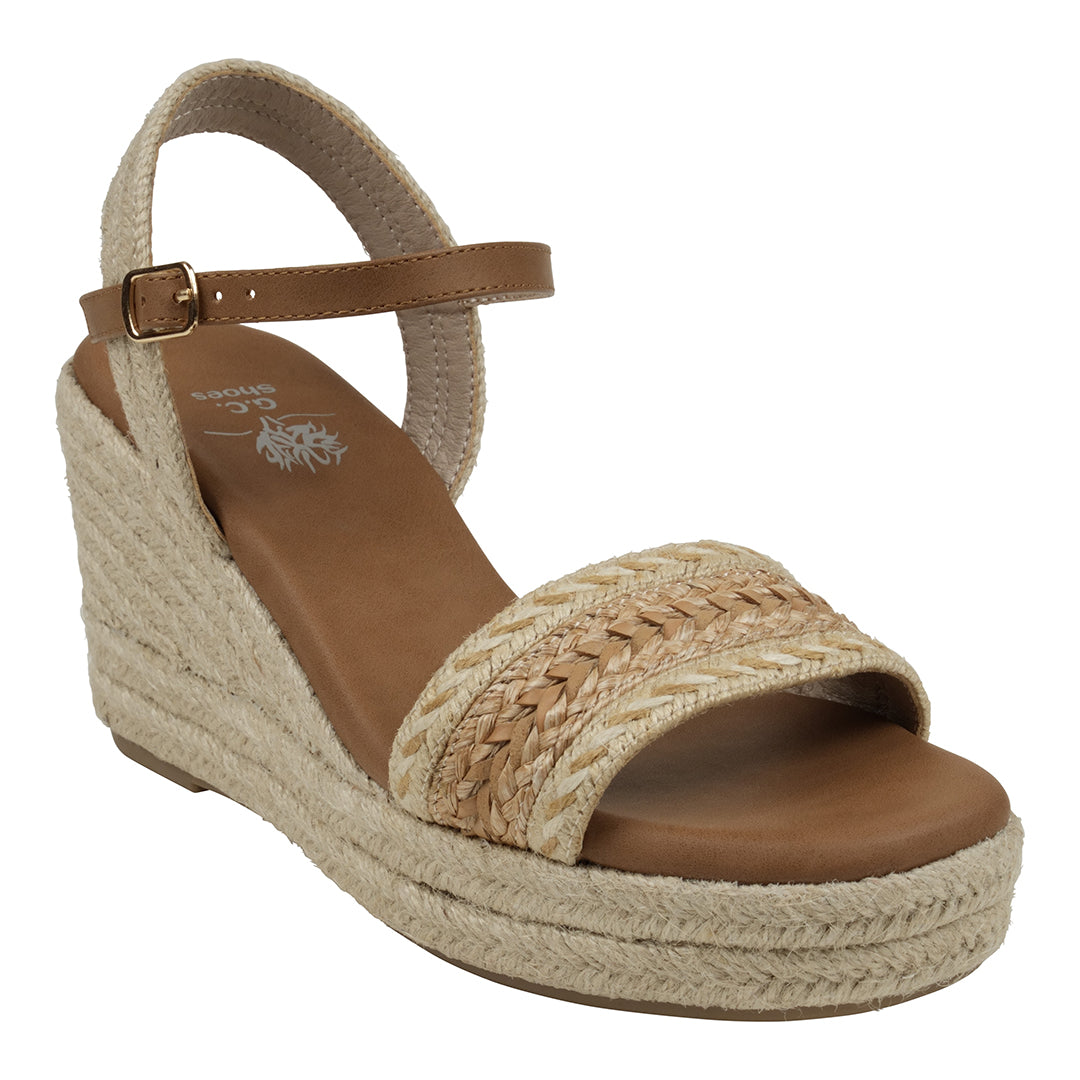 Solene Natural Slingback Espadrille Wedge Sandals Natural (bag) - wedge sandals, espadrille wedge sanda - shop at us.meeeshop