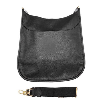 Solid Colored Faux Leather Adjustable Crossbody Tote Handbag - MeeeShop Women's Fashion
