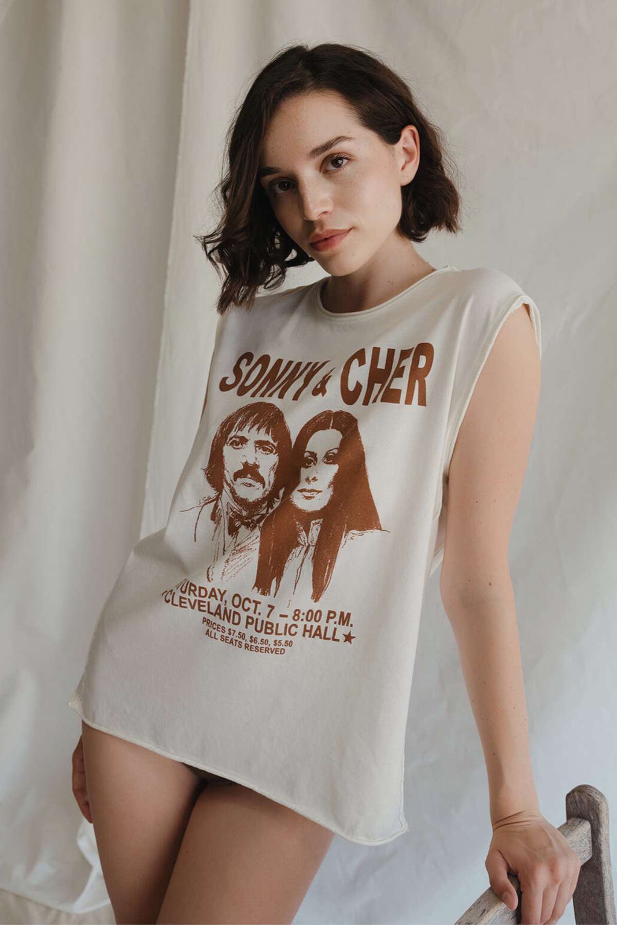 Sonny & Cher Oversized Tank in XS - Relaxed Fit (top)