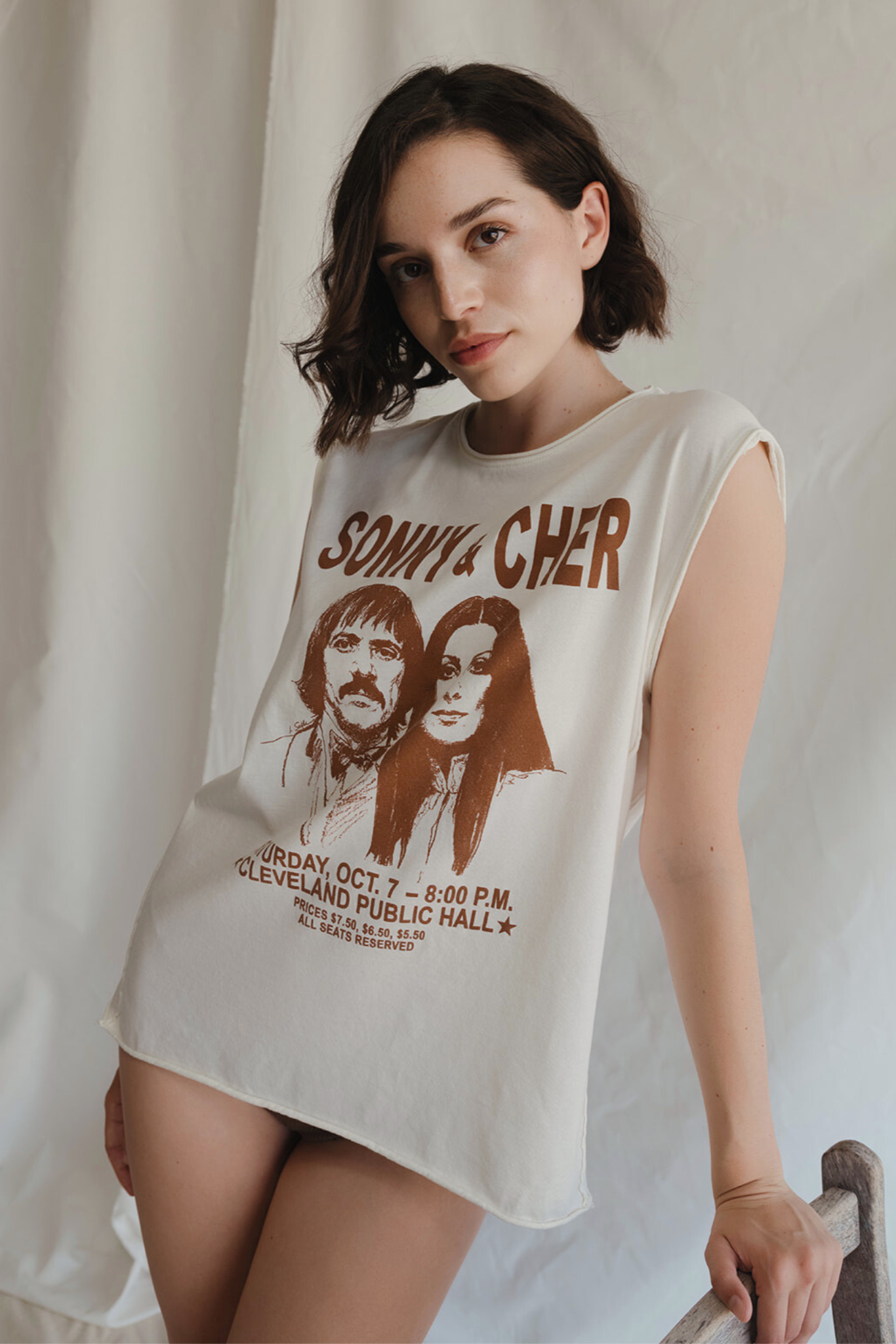 Sonny & Cher Oversized Tank XS (top) - oversized tank, cher oversized tank - shop at us.meeeshop