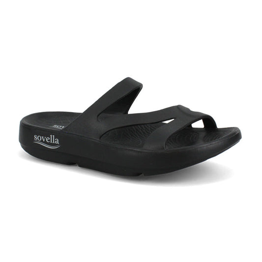 Sovella Active Recovery Sandals Women's Pf Slide Black in 6 (shoe)