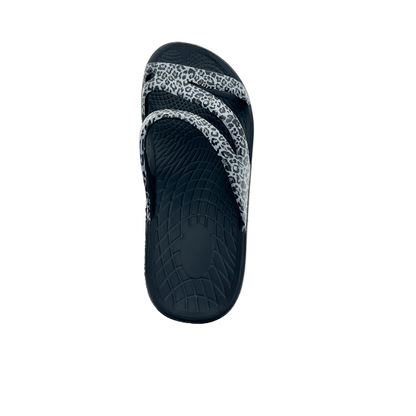 Sovella Active Recovery Sandals Women's Pf Slide Black/leopard in BLACK LEOPARD view 4 - Sovella Athletic Shoes