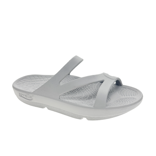 Sovella Active Recovery Sandals Women's Pf Slide Light Grey in LIGHT GREY - Sovella Athletic Shoes