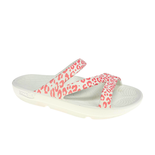 Sovella Active Recovery Sandals Women's Pf Slide Pink/leopard in PINK - Sovella Athletic Shoes