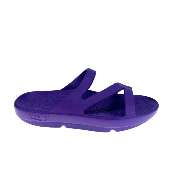Sovella Active Recovery Sandals Women's Pf Slide Purple in PURPLE view 2 - Sovella Running Shoes