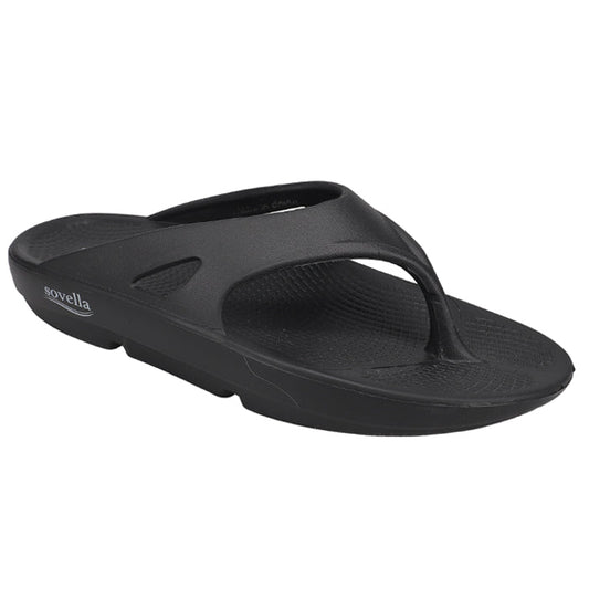 Sovella Active Recovery Sandals Women's Pf Thong Black in 6 (shoe)