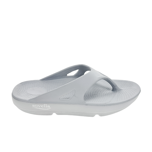 Sovella Active Recovery Sandals Women's Pf Thong Light Grey in LIGHT GREY view 2 - Sovella Athletic Shoes