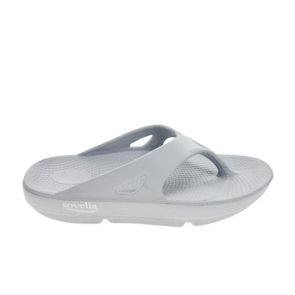Sovella Active Recovery Sandals Women's Pf Thong Light Grey in LIGHT GREY view 2 - Sovella Athletic Shoes