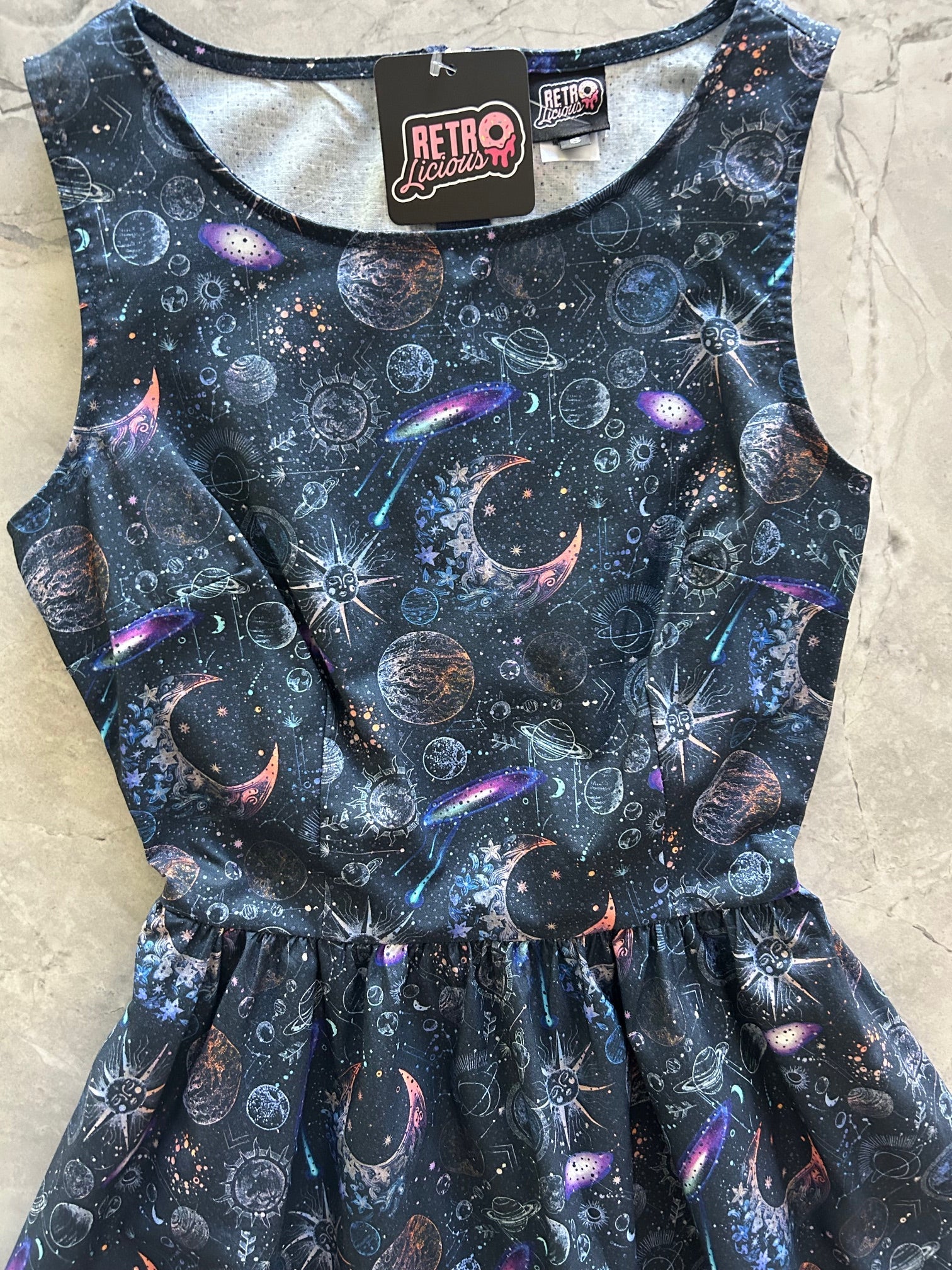 Space Vintage Dress in 1X view 6