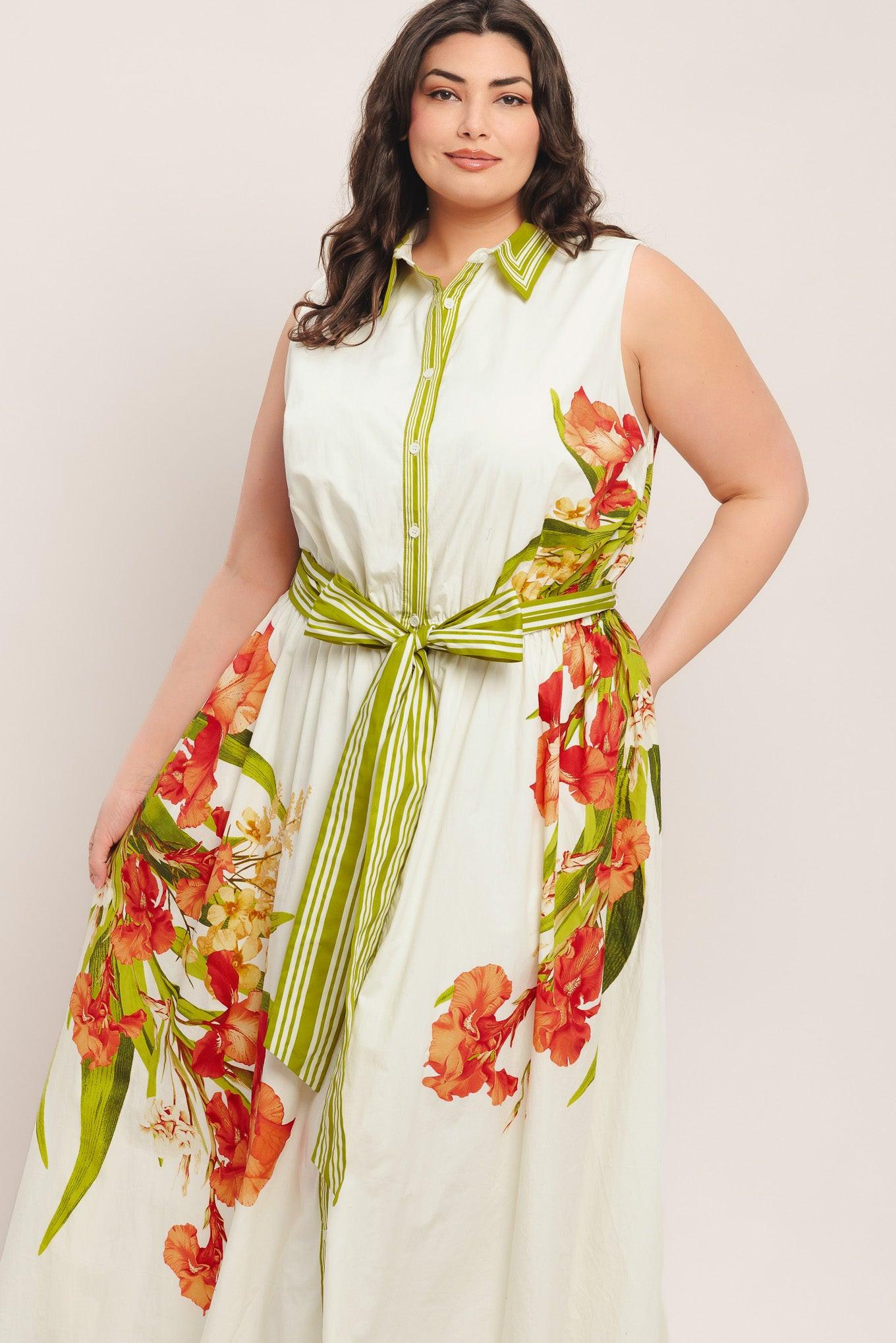 Spring Heirloom Woven Midi Dress view 12