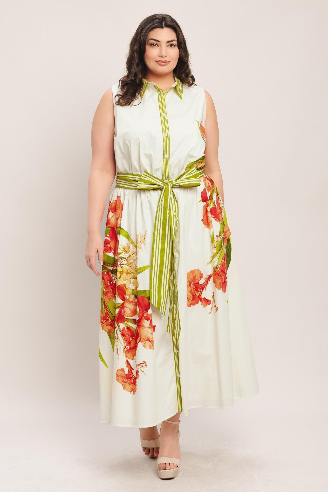 Spring Heirloom Woven Midi Dress view 8