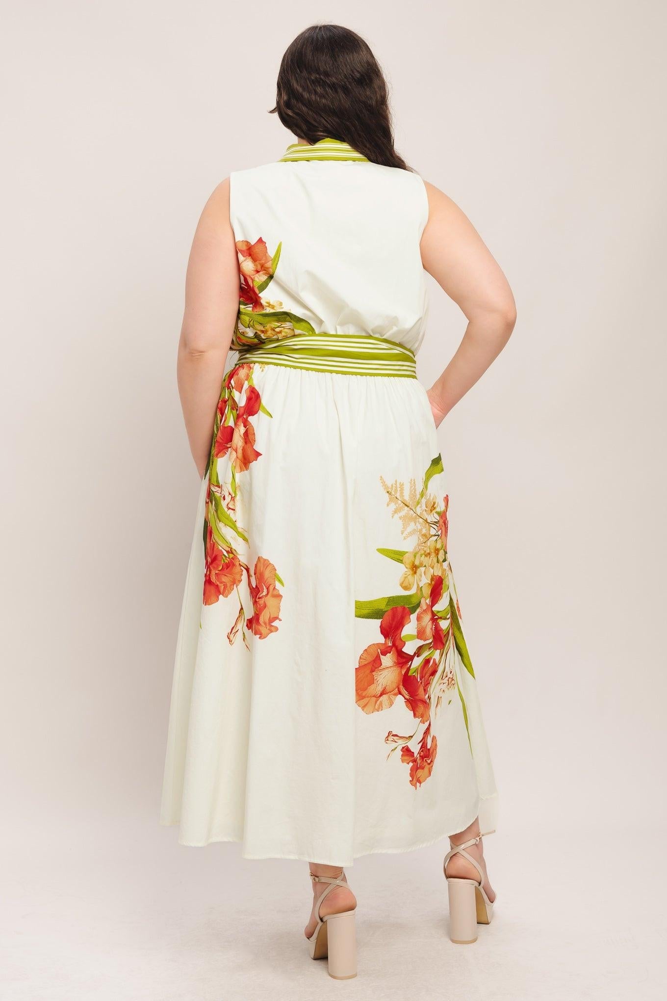 Spring Heirloom Woven Midi Dress view 9