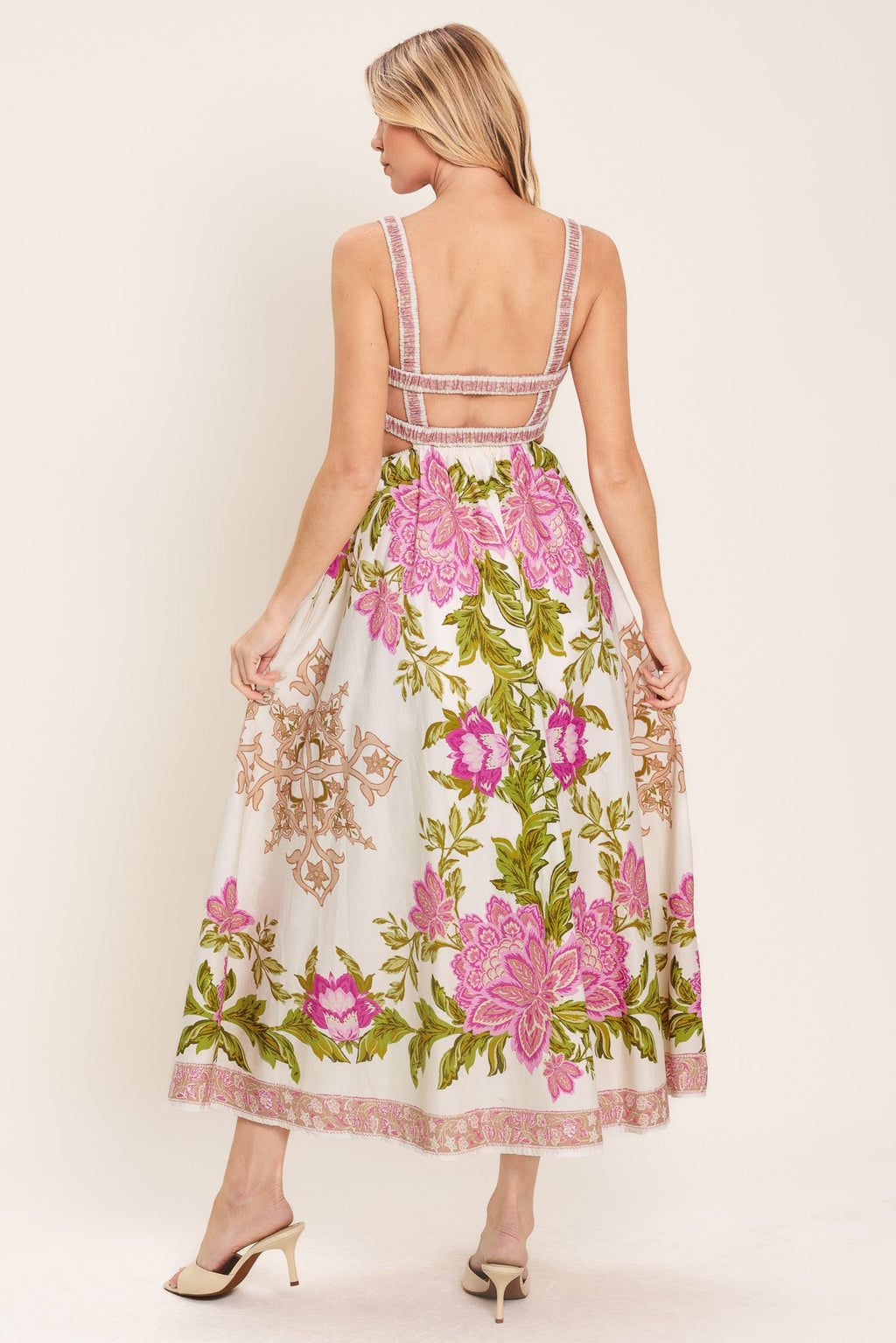 Springtime in Paris Woven Midi Dress view 10 (dress) - spring in paris dress, springtime in paris dress - shop at us.meeeshop